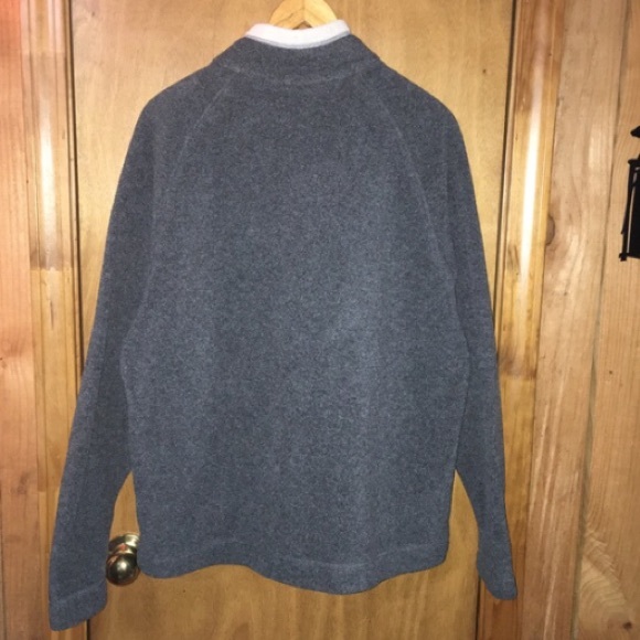 The North Face Mens Pullover Jacket Polartec Fleece Dark Gray Beige Medium - Picture 5 of 12